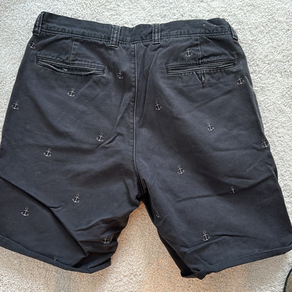Jcrew black jeans shorts with anchor embroidered - Picture 3 of 3